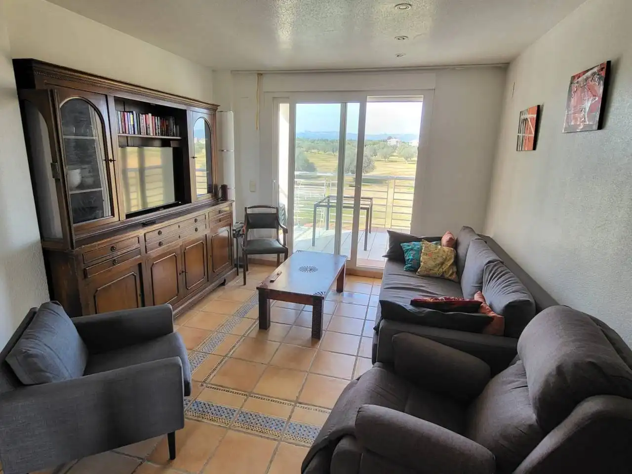 Living room of Flat for sale in San Jorge / Sant Jordi  with Air Conditioner, Heating and Terrace