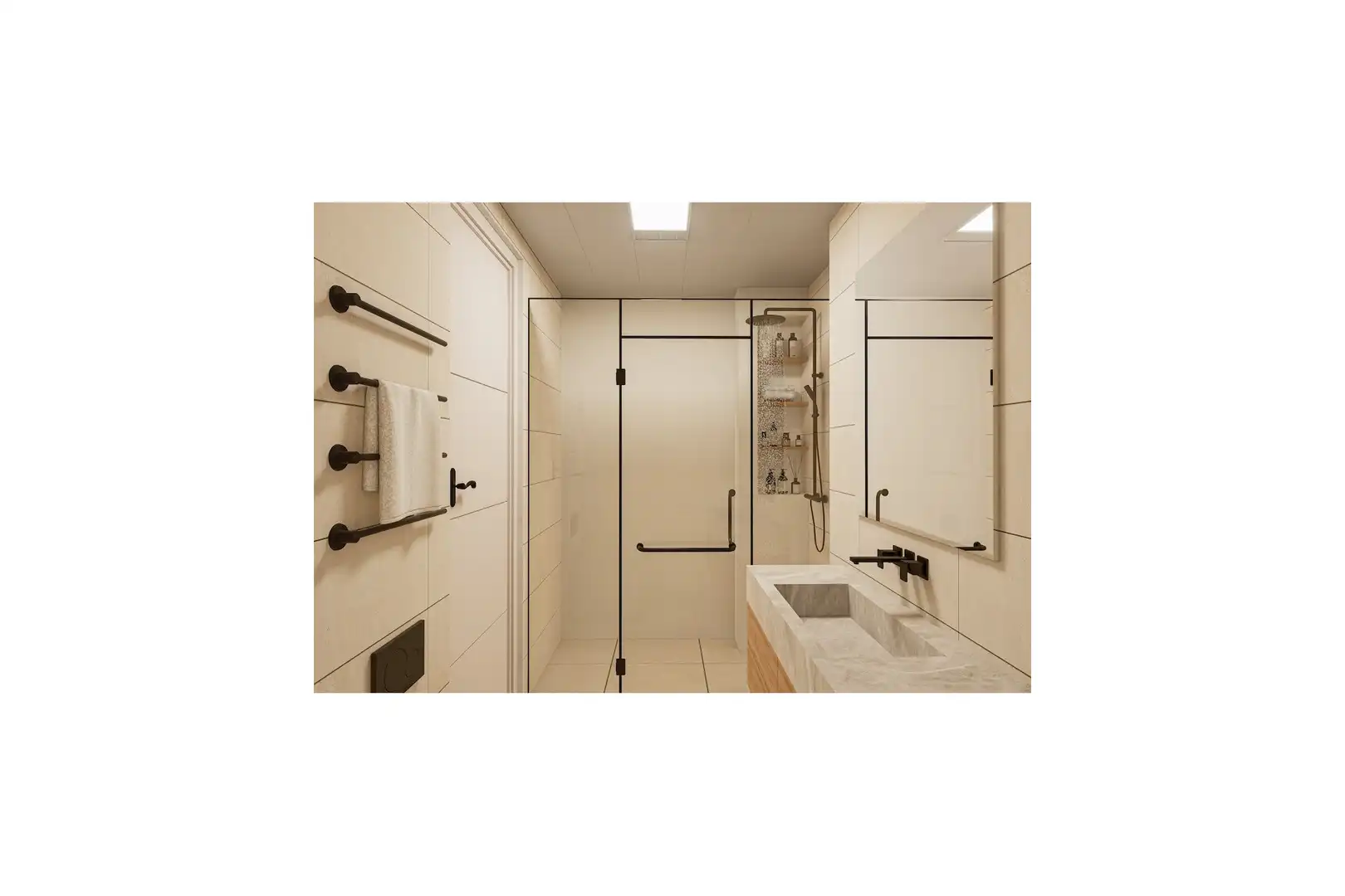 Bathroom of Flat for sale in Fuente Álamo de Murcia  with Air Conditioner, Private garden and Terrace