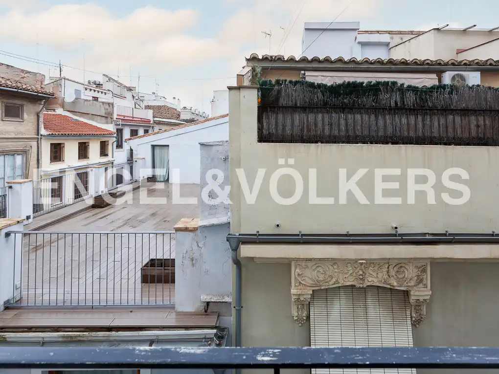 Terraza de Piso de alquiler en Valencia con Aire acondicionado, Calefacción y Parquet