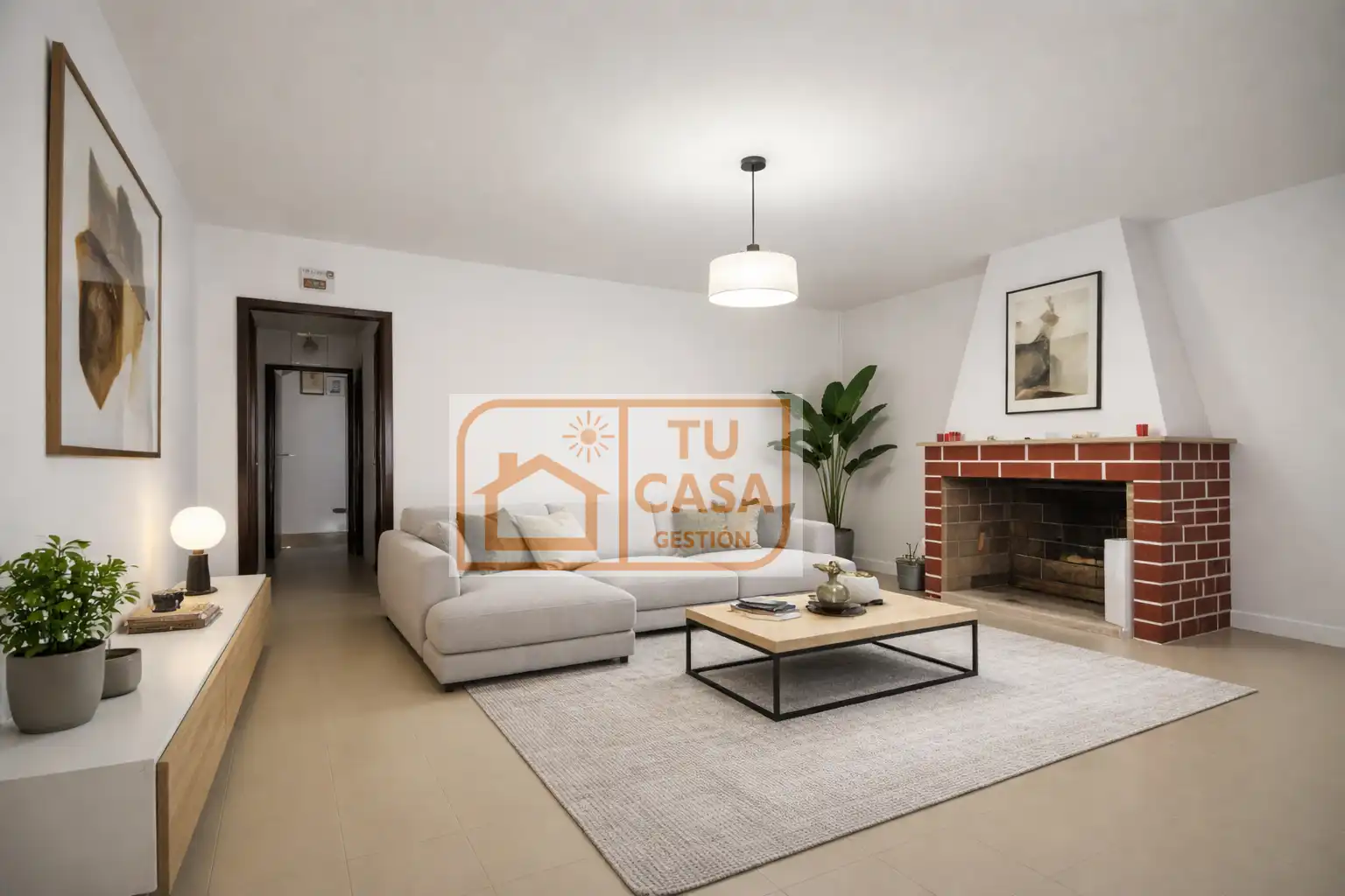 Sala de estar de Casa o chalet en venta en Malpartida de Cáceres con Aire acondicionado, Calefacción y Jardín privado