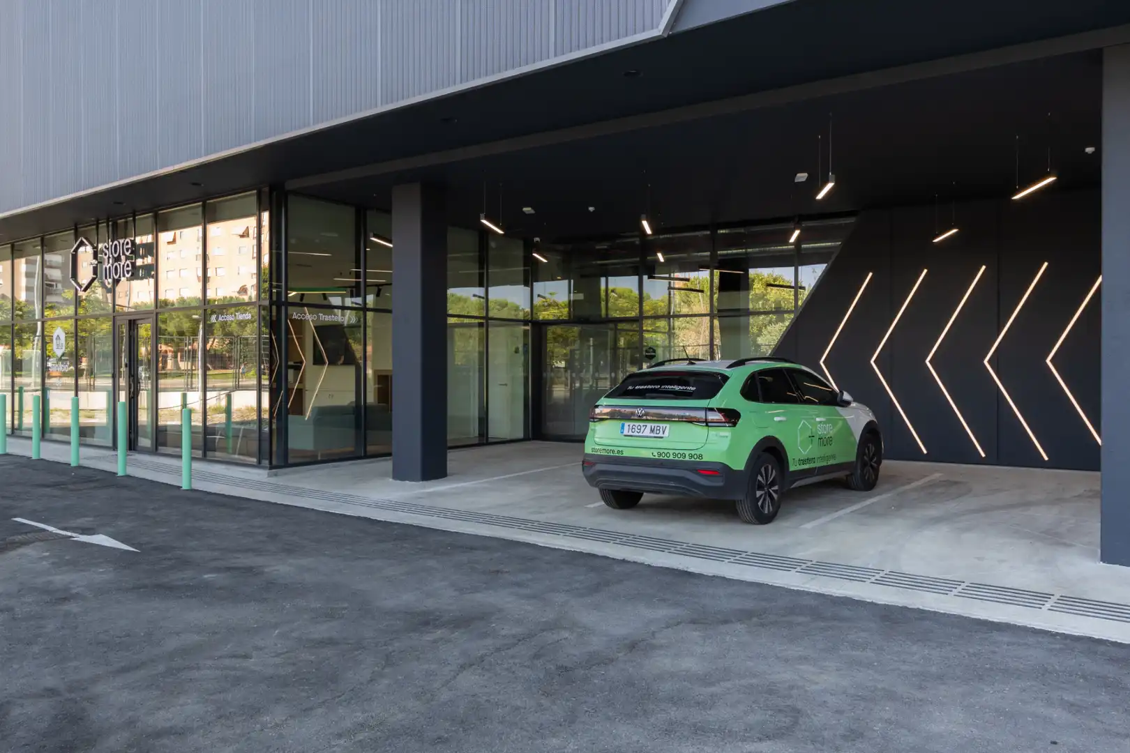 Vista exterior de Trastero de alquiler en Getafe con Alarma