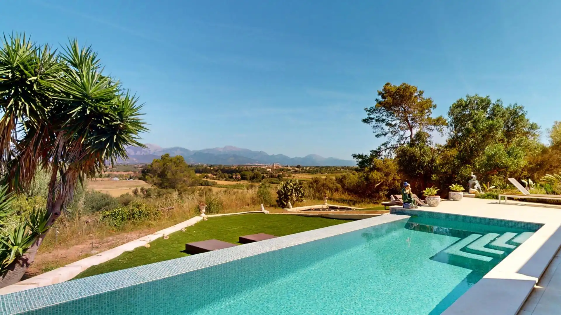 Piscina de Finca rústica en venda en Sencelles amb Aire condicionat, Calefacció i Jardí privat