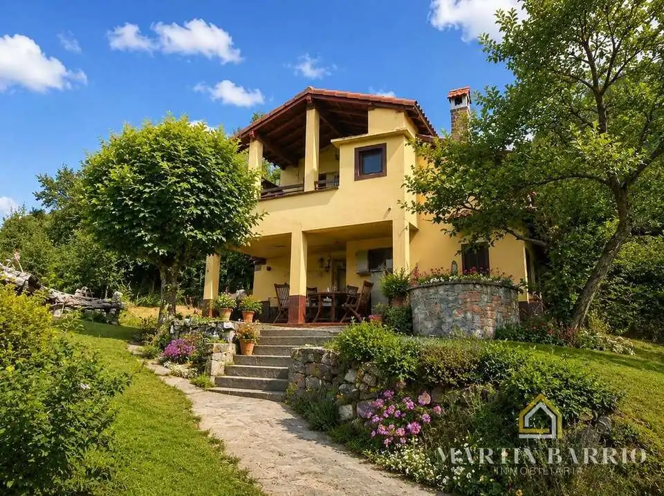 Vista exterior de Casa o xalet en venda en Galdames amb Jardí privat, Terrassa i Traster