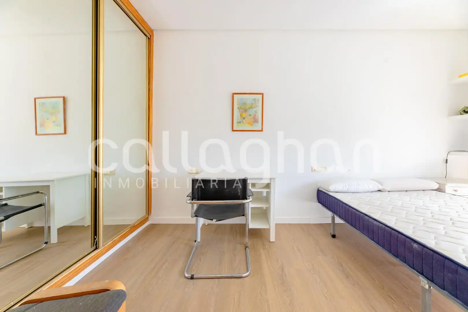 Schlafzimmer von Wohnung zur Miete in Valencia mit Klimaanlage, Abstellraum und Möbliert