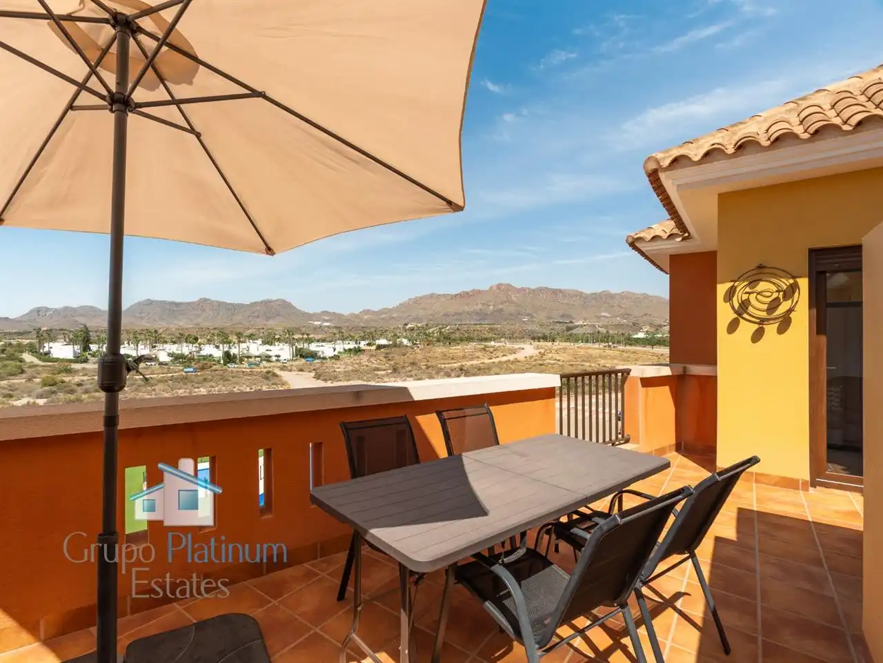 Terraza de Apartamento en venta en Pulpí con Terraza, Piscina y Amueblado