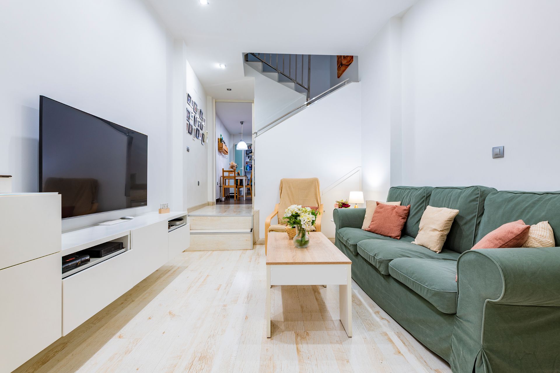 Living room of Single-family semi-detached for sale in Almazora / Almassora  with Air Conditioner, Heating and Parquet flooring