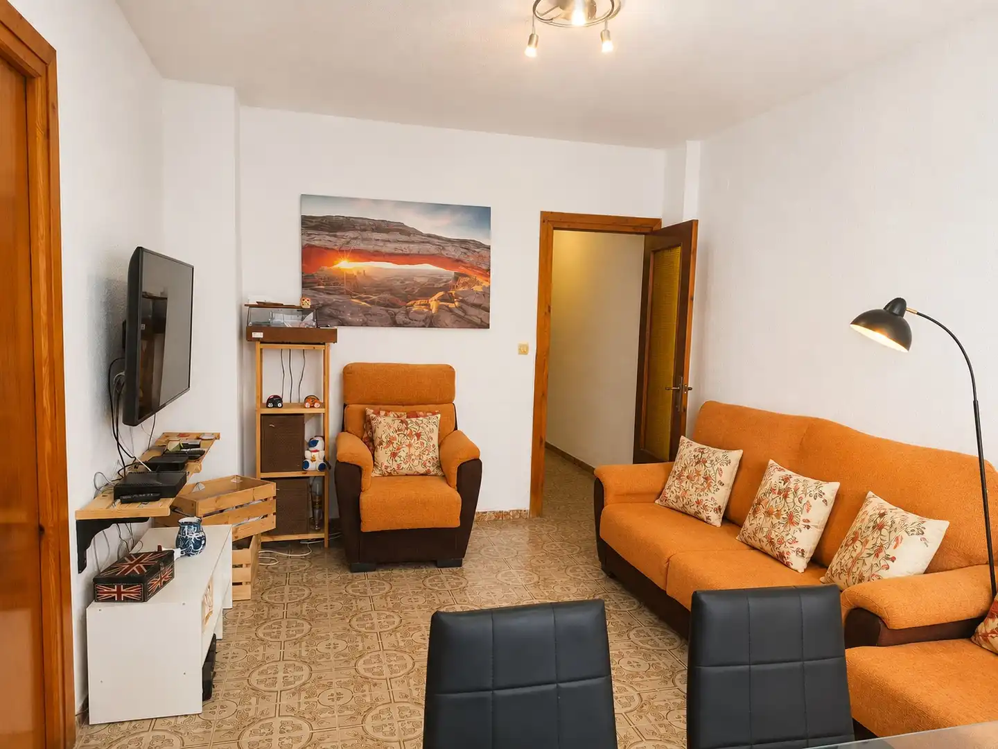 Living room of Flat for sale in Torrenueva Costa  with Furnished