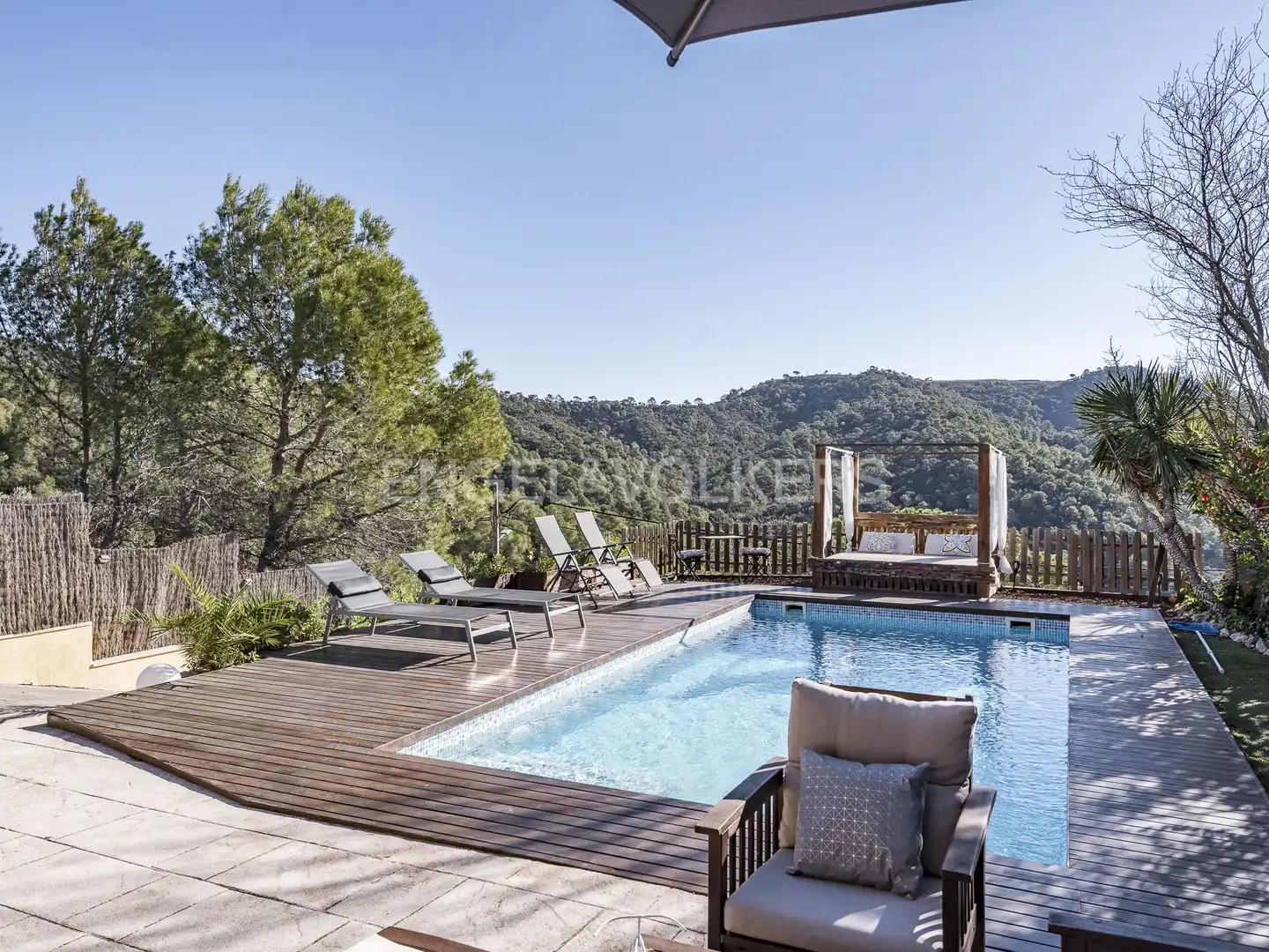 Terraza de Casa o chalet de alquiler en Vacarisses con Aire acondicionado, Calefacción y Jardín privado