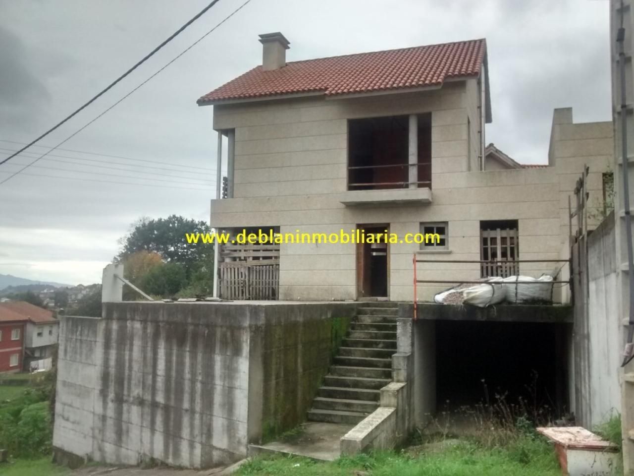 Exterior view of Single-family semi-detached for sale in Moaña  with Terrace, Storage room and Balcony