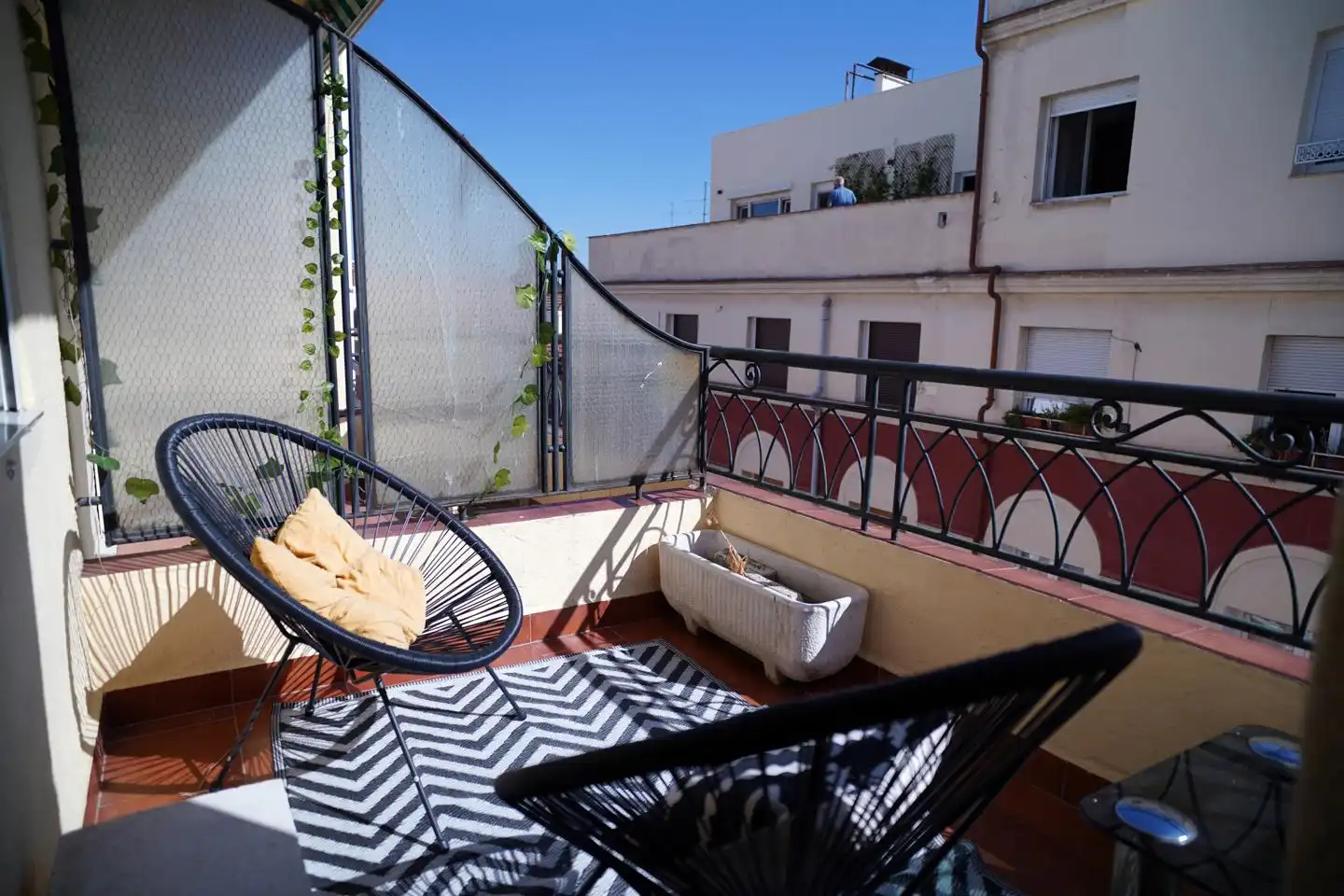 Terraza de Apartamento de alquiler en Madrid con Aire acondicionado, Calefacción y Parquet