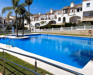 Swimming pool of Single-family semi-detached for sale in Mijas  with Air Conditioner, Terrace and Furnished