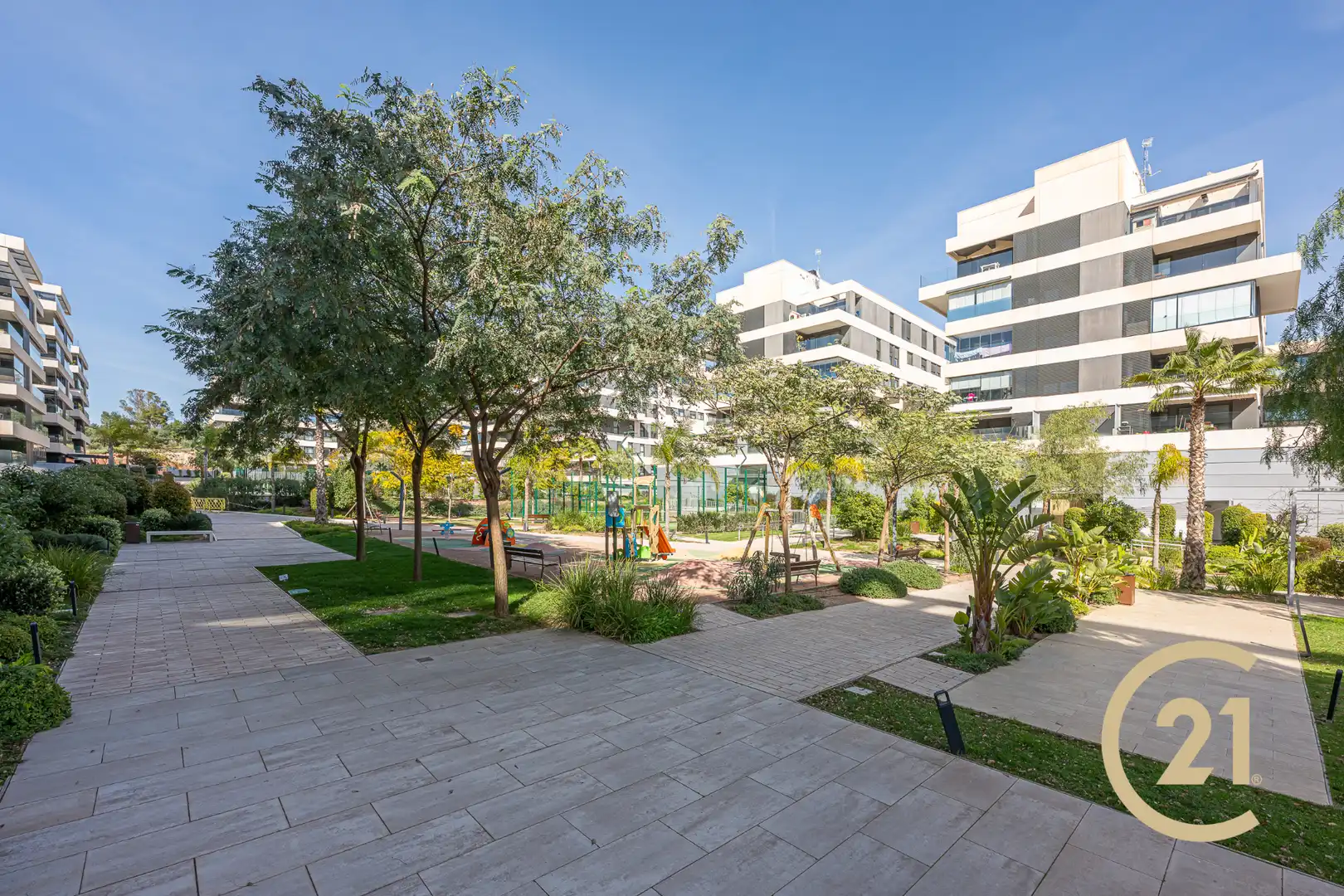 Garten von Wohnung zum Verkauf in Málaga mit Klimaanlage, Terrasse und Abstellraum