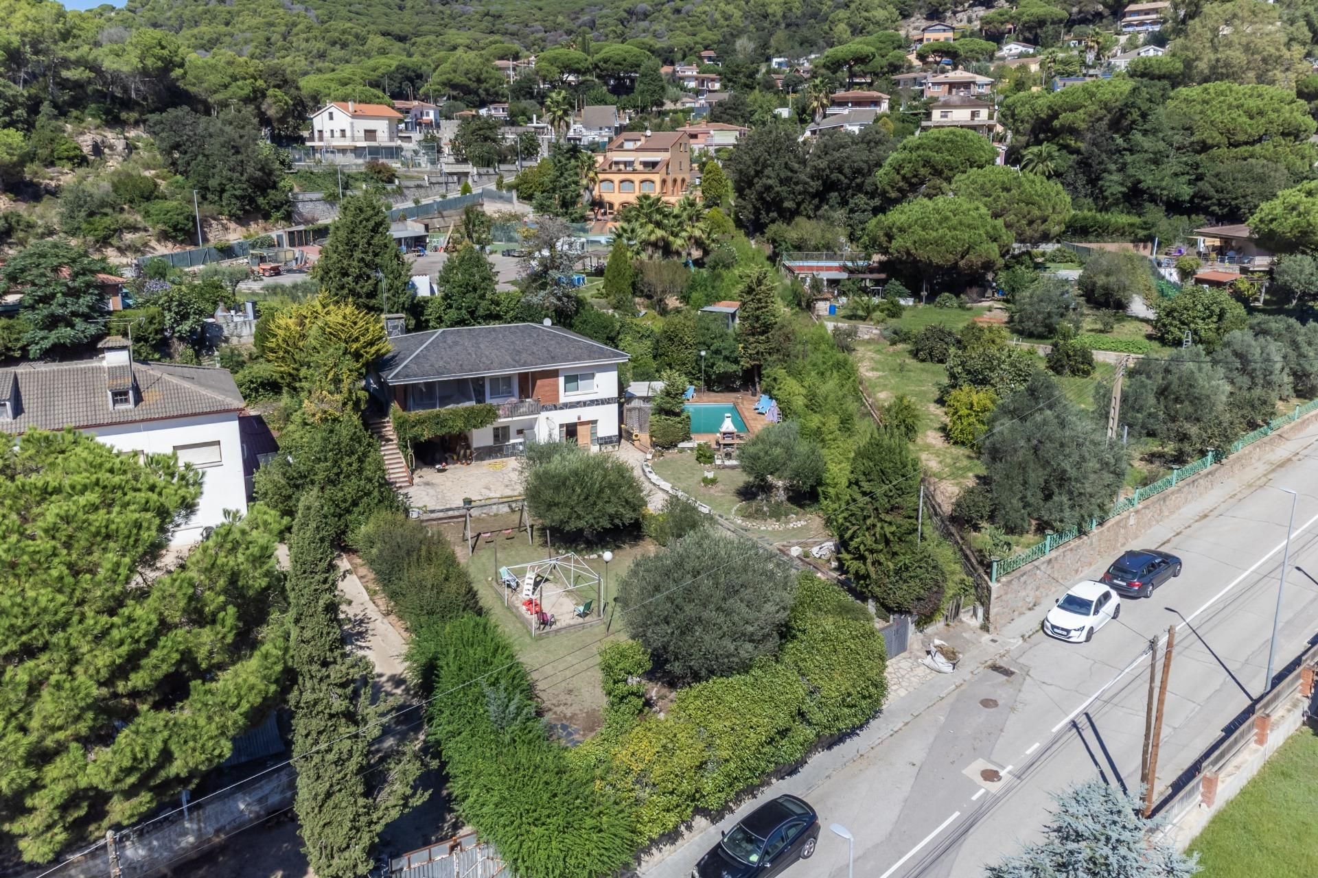 Vista exterior de Casa o xalet en venda en Vilanova del Vallès amb Aire condicionat, Calefacció i Jardí privat