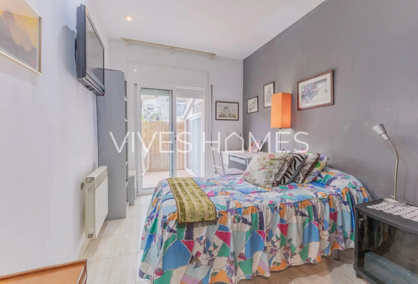 Schlafzimmer von Wohnung zum Verkauf in Sant Andreu de Llavaneres mit Klimaanlage, Heizung und Terrasse