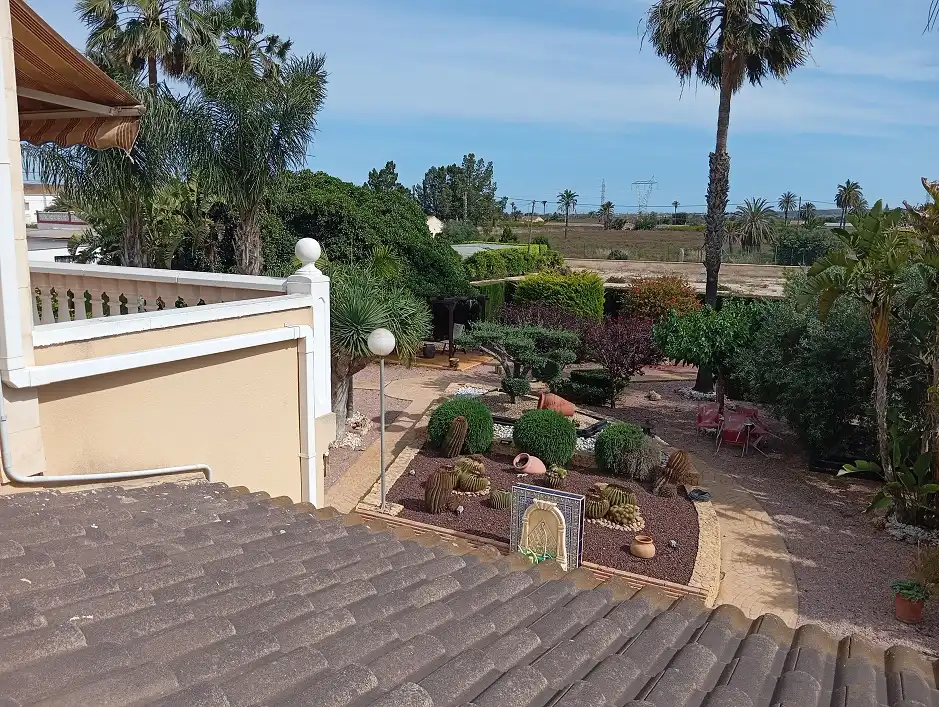 Jardín de Casa o chalet en venta en Elche / Elx con Jardín privado, Terraza y Piscina