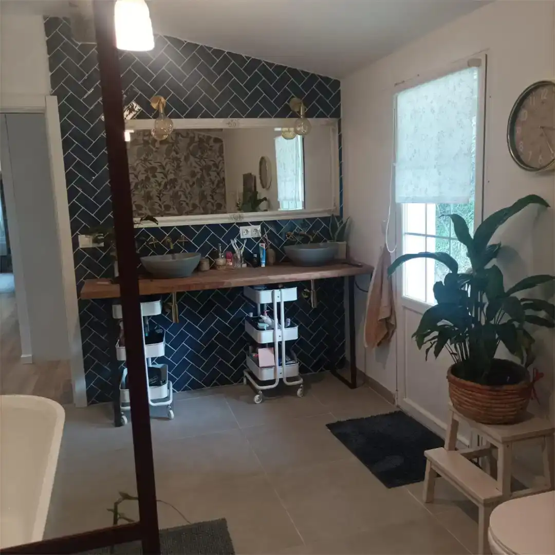 Bany de Finca rústica en venda en Larrabetzu amb Jardí privat, Forn i Rentadora