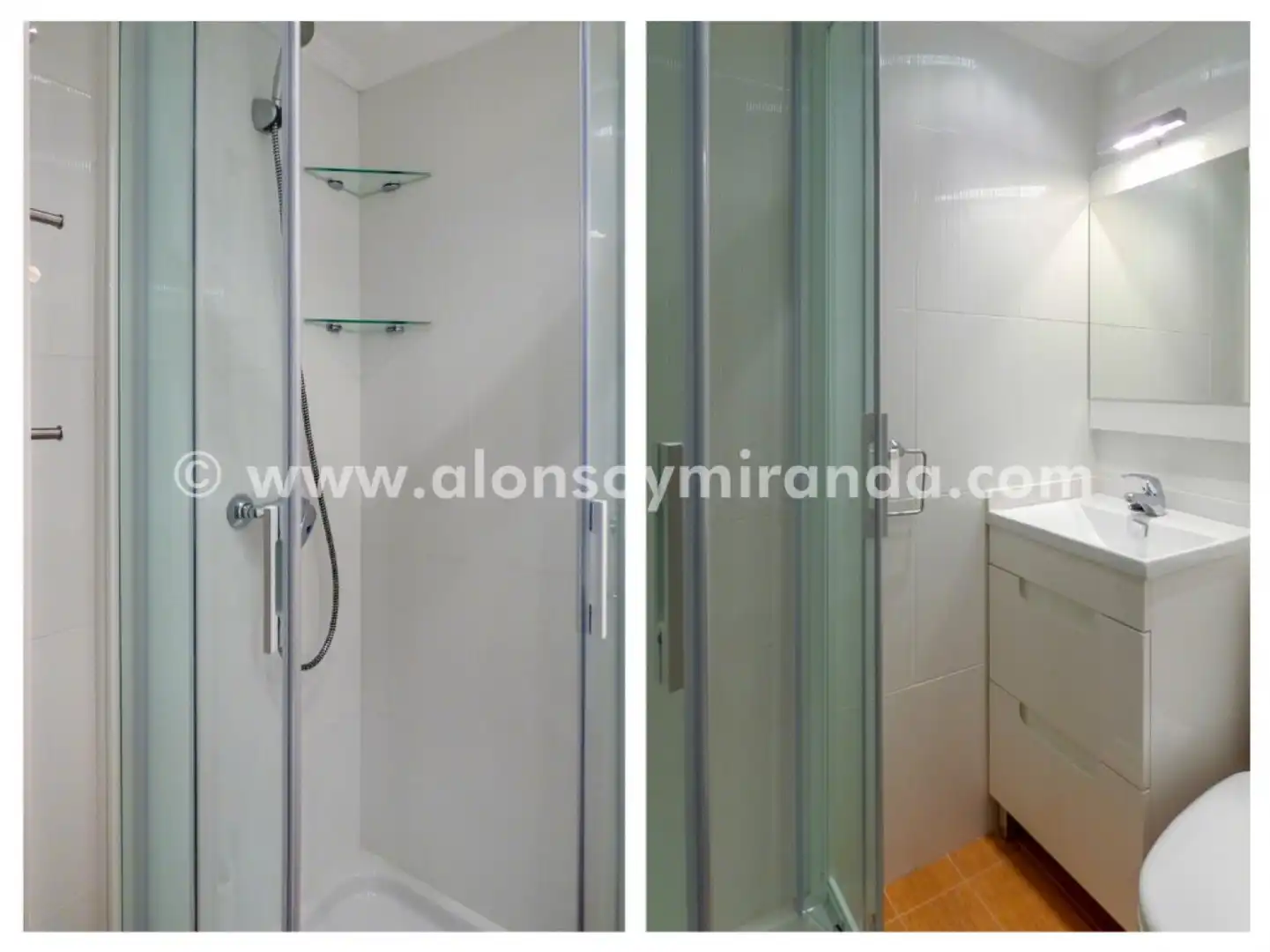Badezimmer von Wohnung zur Miete in Oviedo  mit Heizung, Parkett und Möbliert