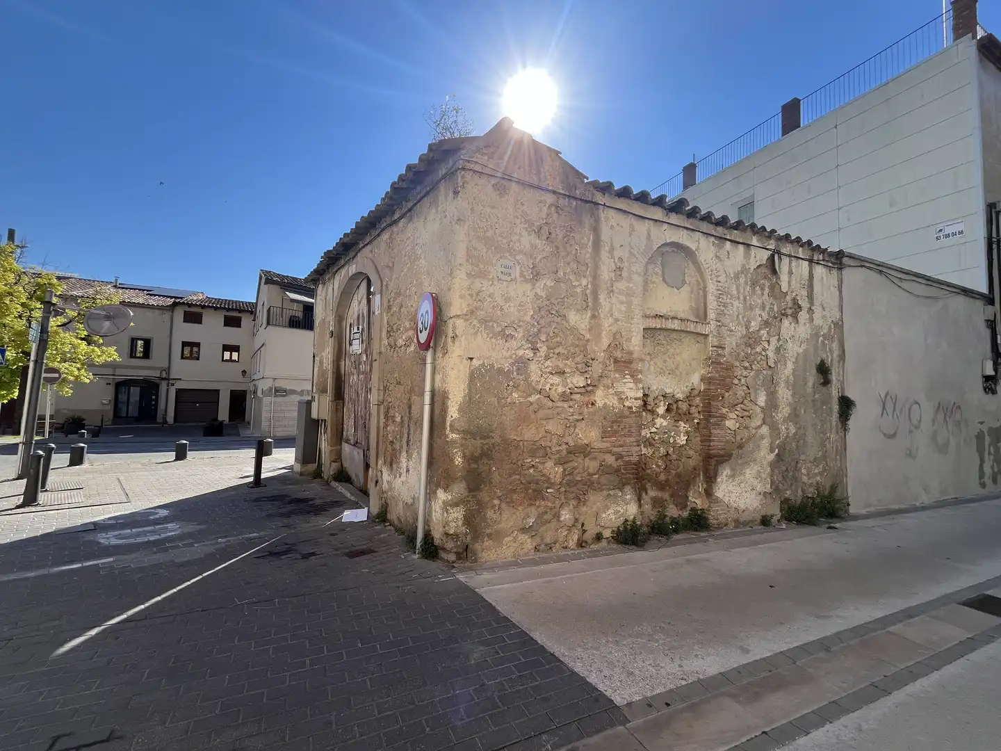 Exterior view of Industrial buildings for sale in La Pobla de Claramunt