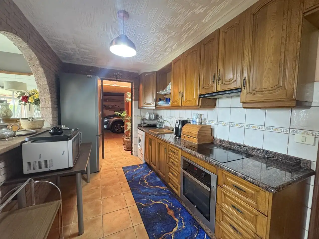Cuina de Casa o xalet en venda en La Orotava amb Jardí privat, Terrassa i Piscina