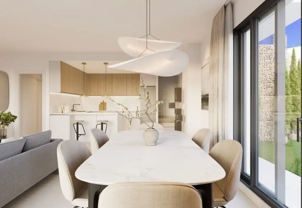 Dining room of Houses for sale in Vélez-Málaga  with Air Conditioner, Heating and Private garden