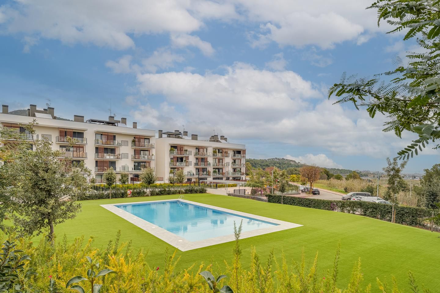 Swimming pool of Flat to rent in Teià  with Air Conditioner, Heating and Private garden
