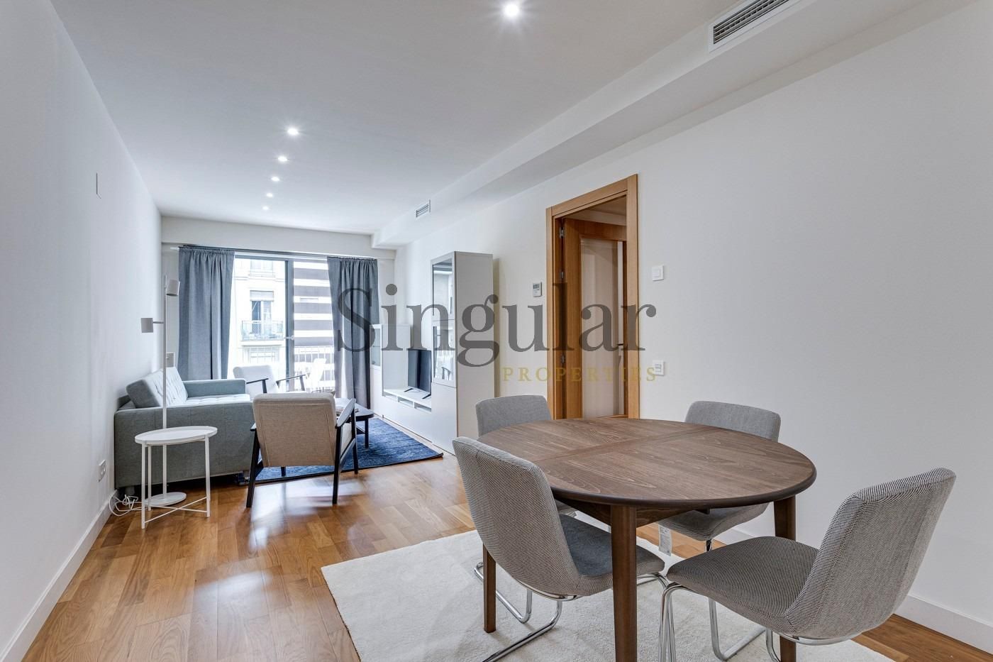 Living room of Flat to rent in  Barcelona Capital  with Air Conditioner, Heating and Terrace