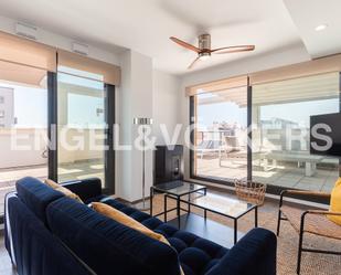 Living room of Attic to rent in  Valencia Capital  with Air Conditioner, Heating and Terrace