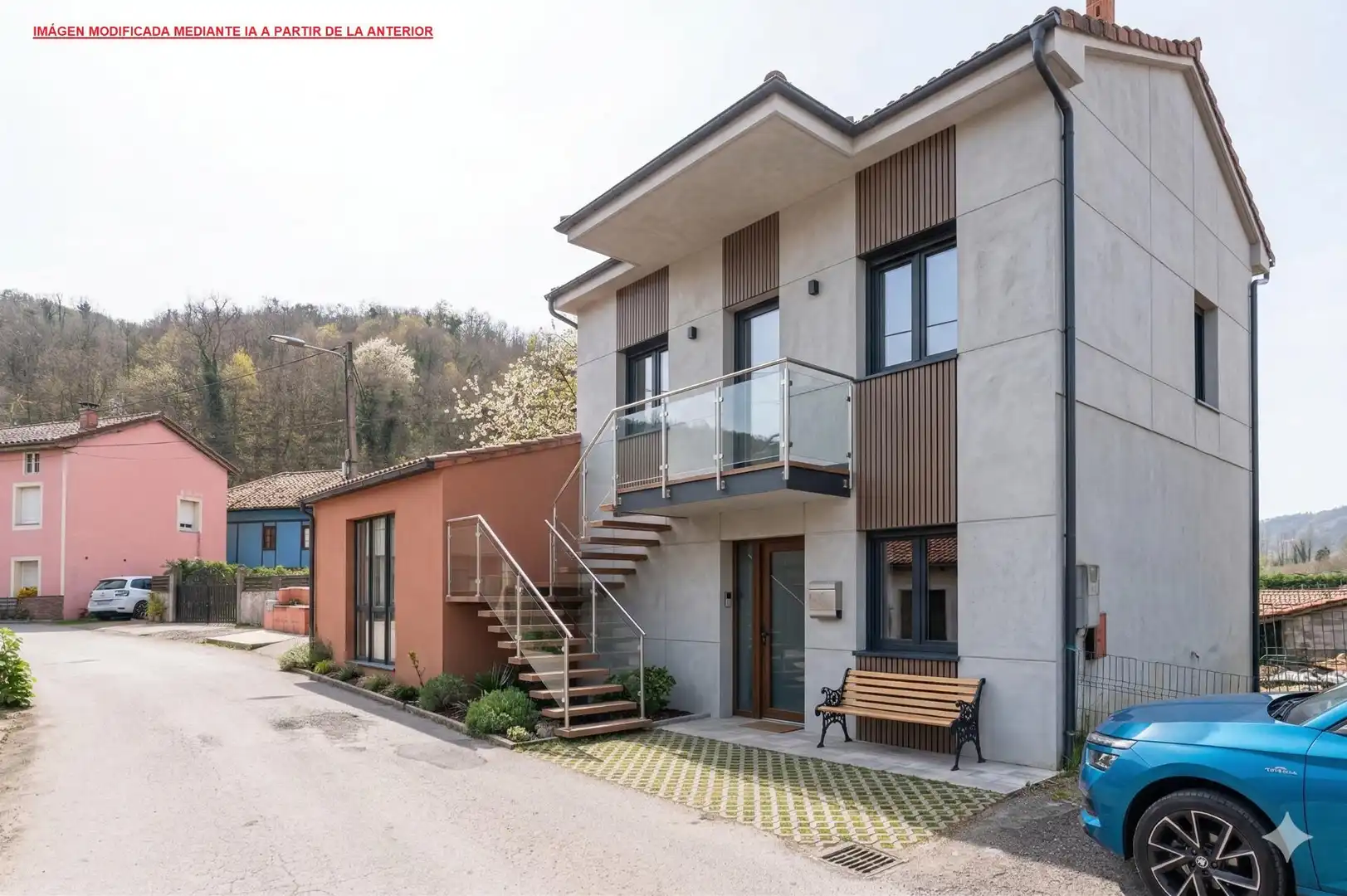 Vista exterior de Casa o chalet en venta en Laviana con Jardín privado, Terraza y Trastero