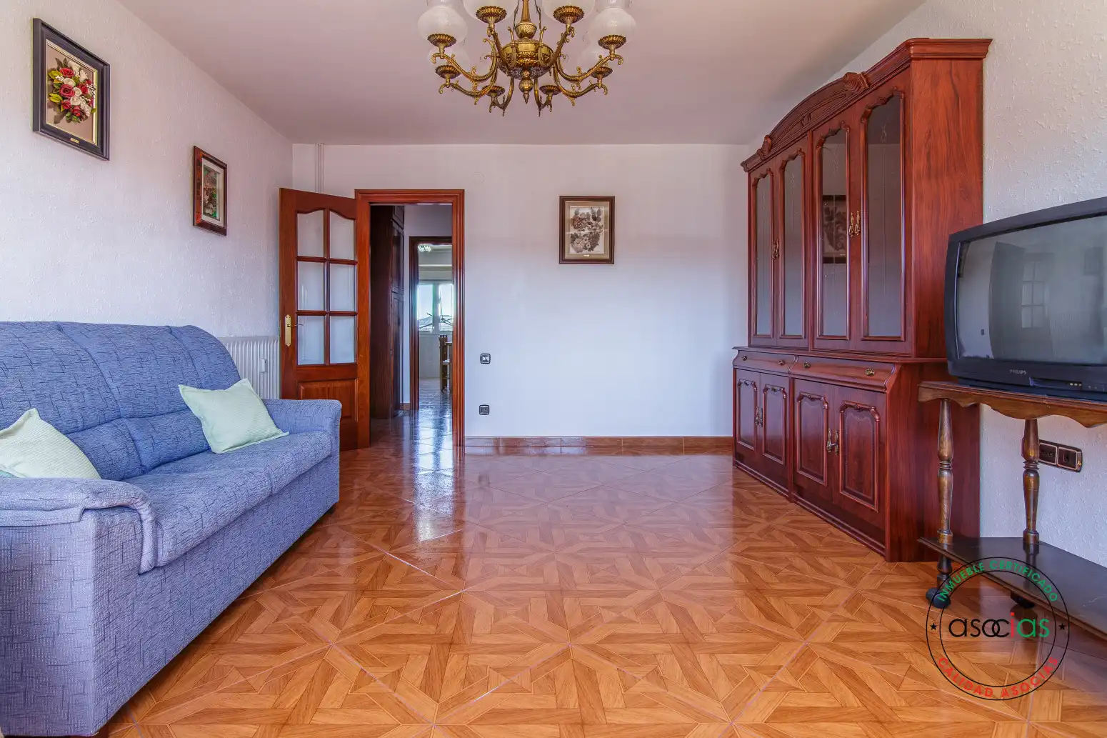 Sala de estar de Piso en venta en Gijón  con Calefacción y Jardín privado