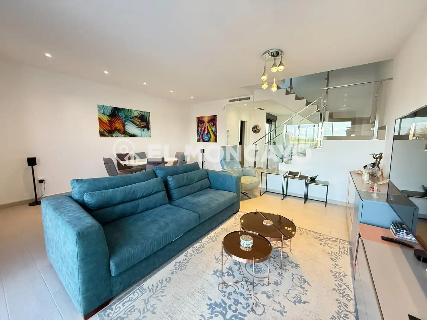 Sala de estar de Casa adosada en venta en Rojales con Aire acondicionado, Calefacción y Jardín privado