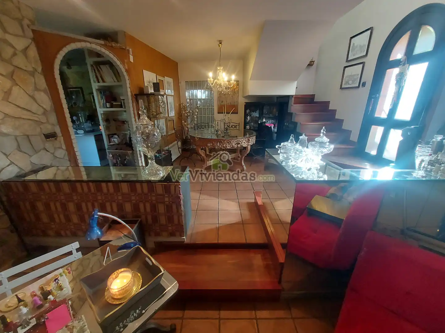 Sala de estar de Casa o chalet en venta en Vallirana con Calefacción, Jardín privado y Terraza
