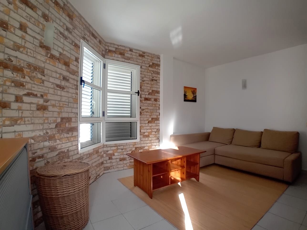 Sala d'estar de Pis de lloguer en Moya (Las Palmas) amb Terrassa, Moblat i Forn