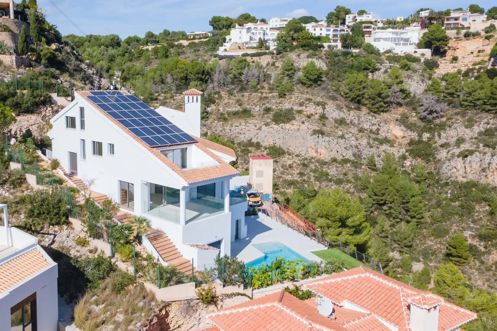 Exterior view of Houses for sale in Jávea / Xàbia  with Air Conditioner, Private garden and Terrace
