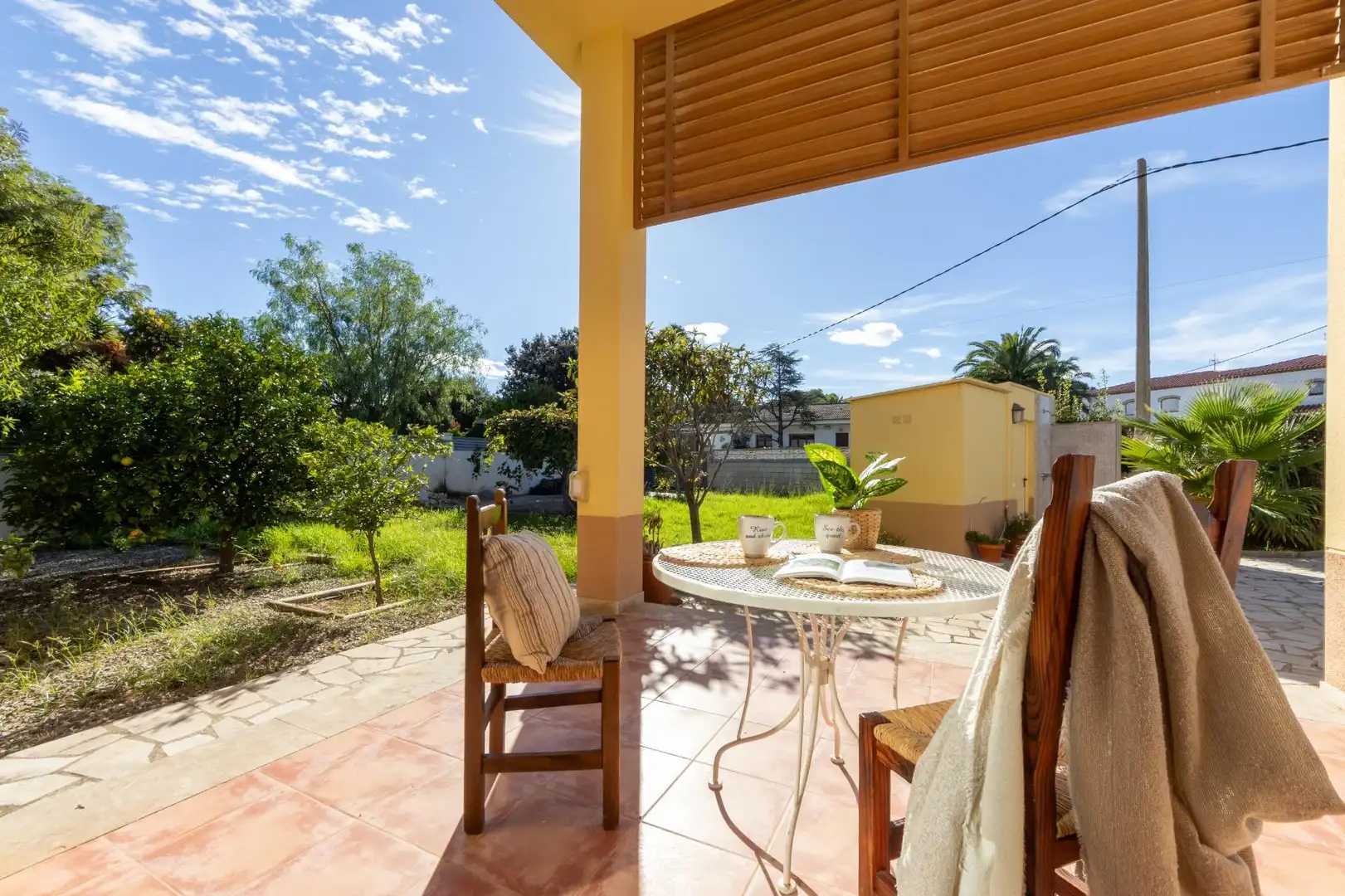 Terrassa de Casa o xalet en venda en Mont-roig del Camp amb Calefacció, Jardí privat i Terrassa