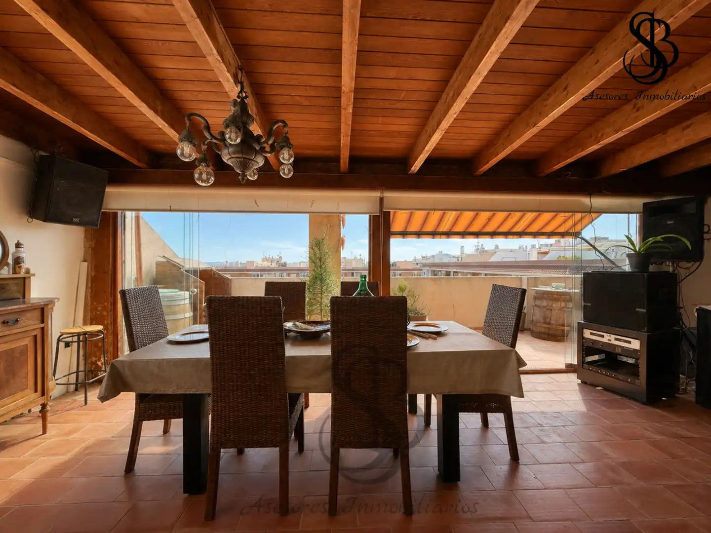 Terraza de Ático en venta en San Vicente del Raspeig / Sant Vicent del Raspeig con Aire acondicionado, Calefacción y Parquet