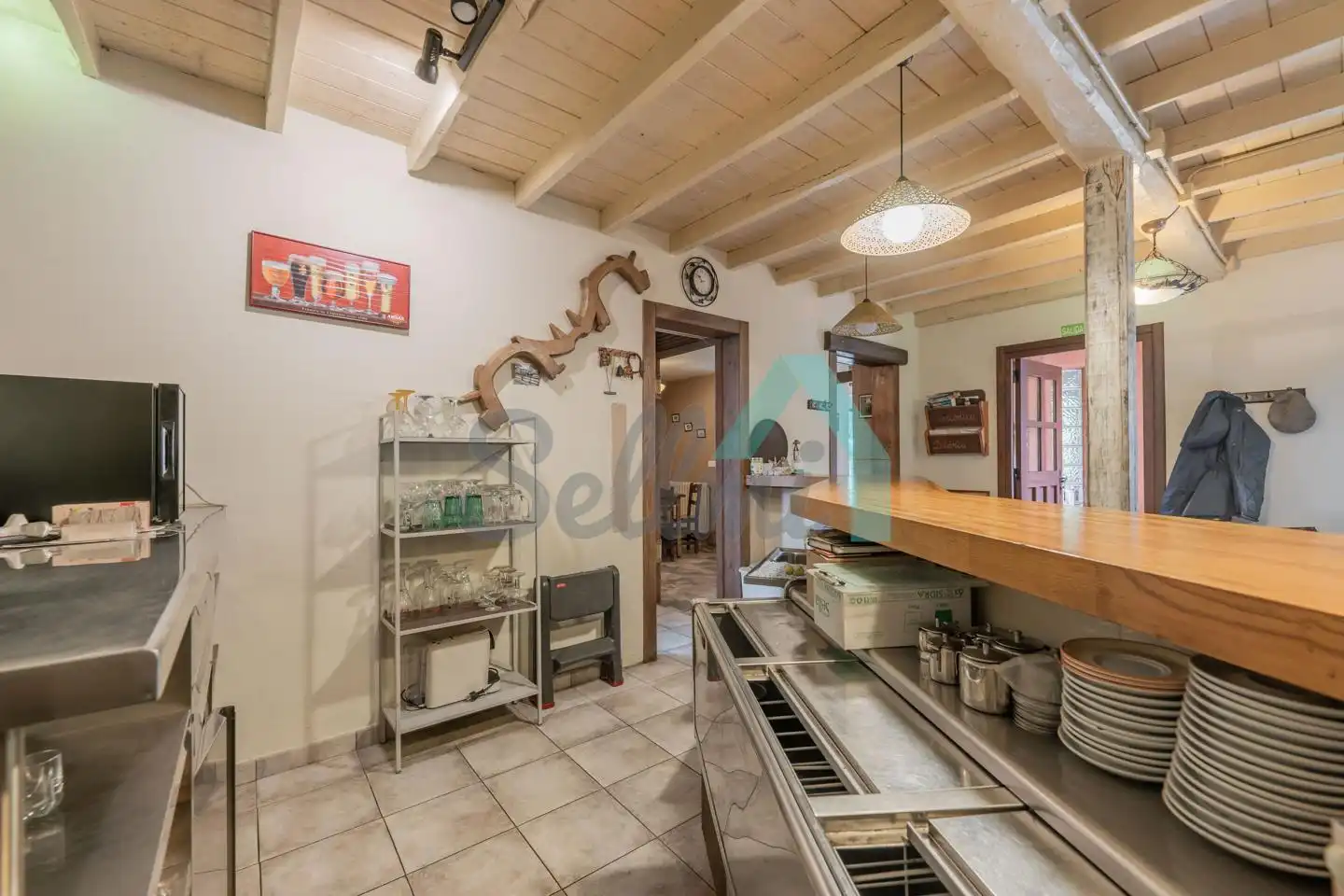 Cocina de Casa o chalet en venta en Sobrescobio con Calefacción, Jardín privado y Terraza