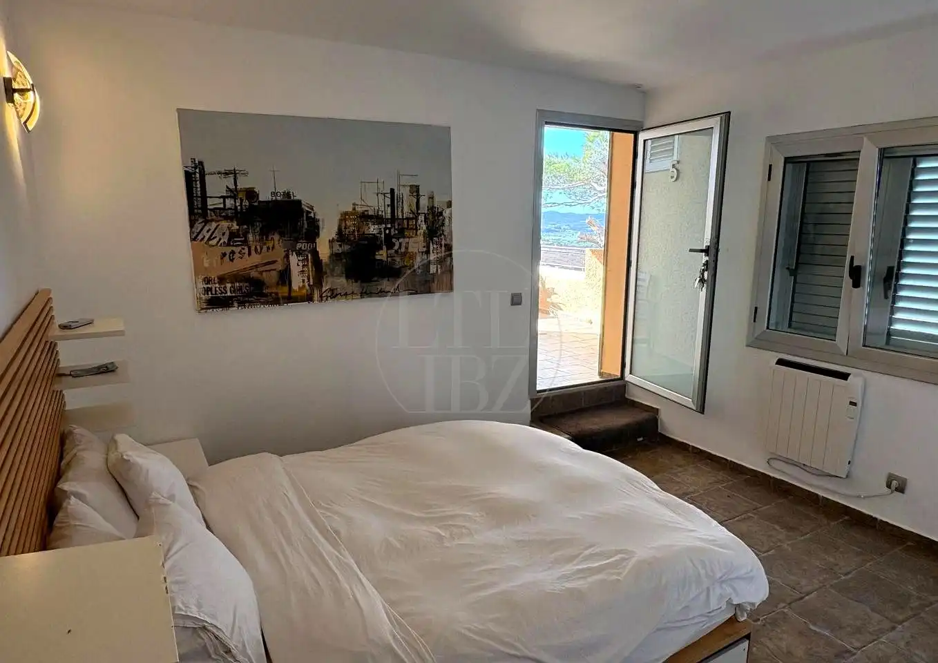 Dormitori de Casa o xalet de lloguer en Santa Eulària des Riu amb Aire condicionat, Jardí privat i Terrassa