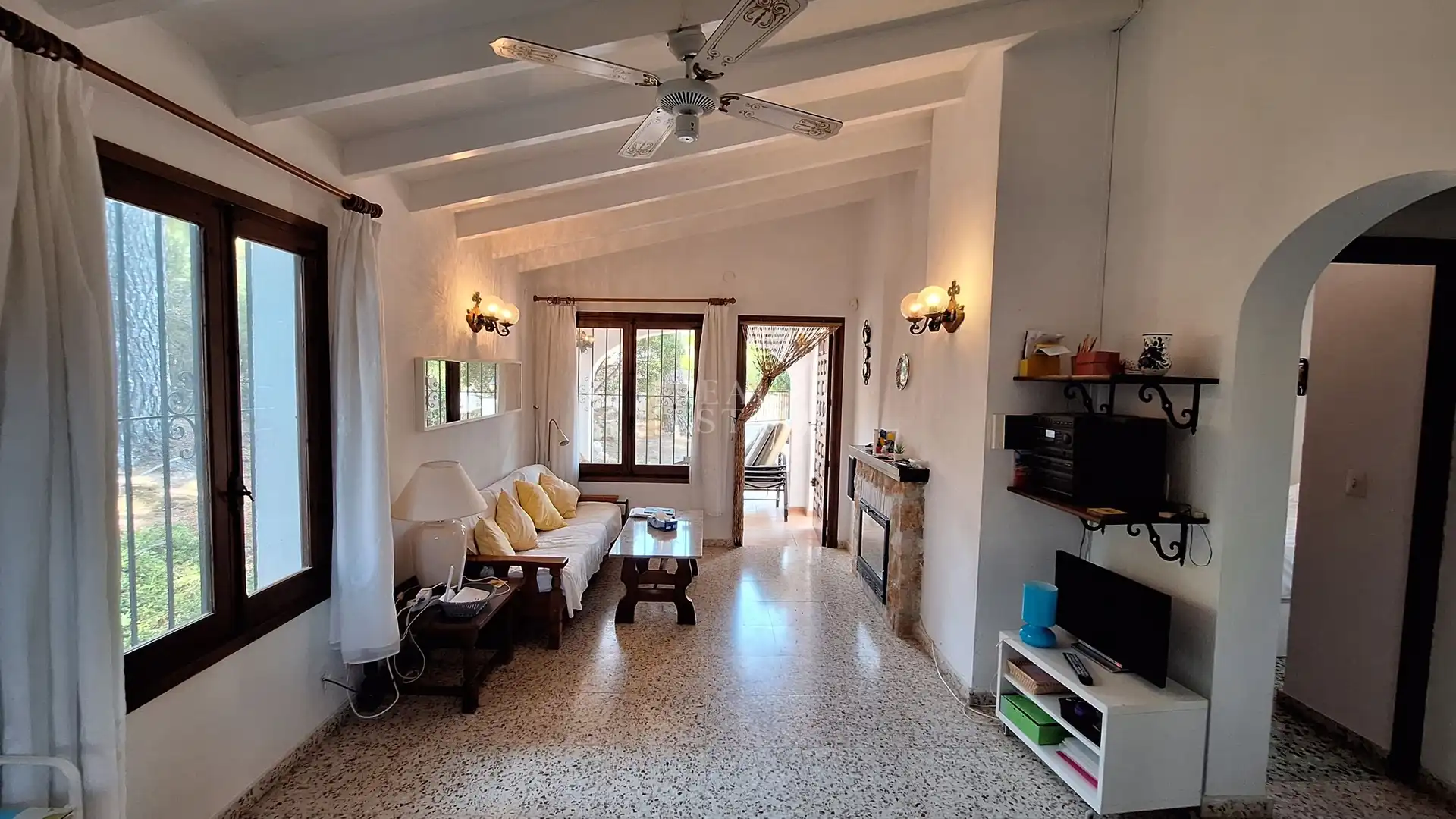 Living room of Houses for sale in Moraira  with Air Conditioner, Terrace and Swimming Pool