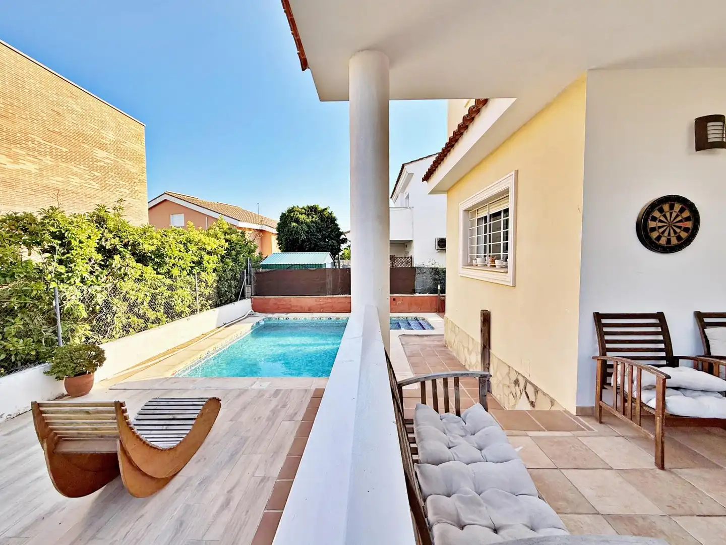 Piscina de Casa o xalet en venda en Llíria amb Aire condicionat, Jardí privat i Terrassa