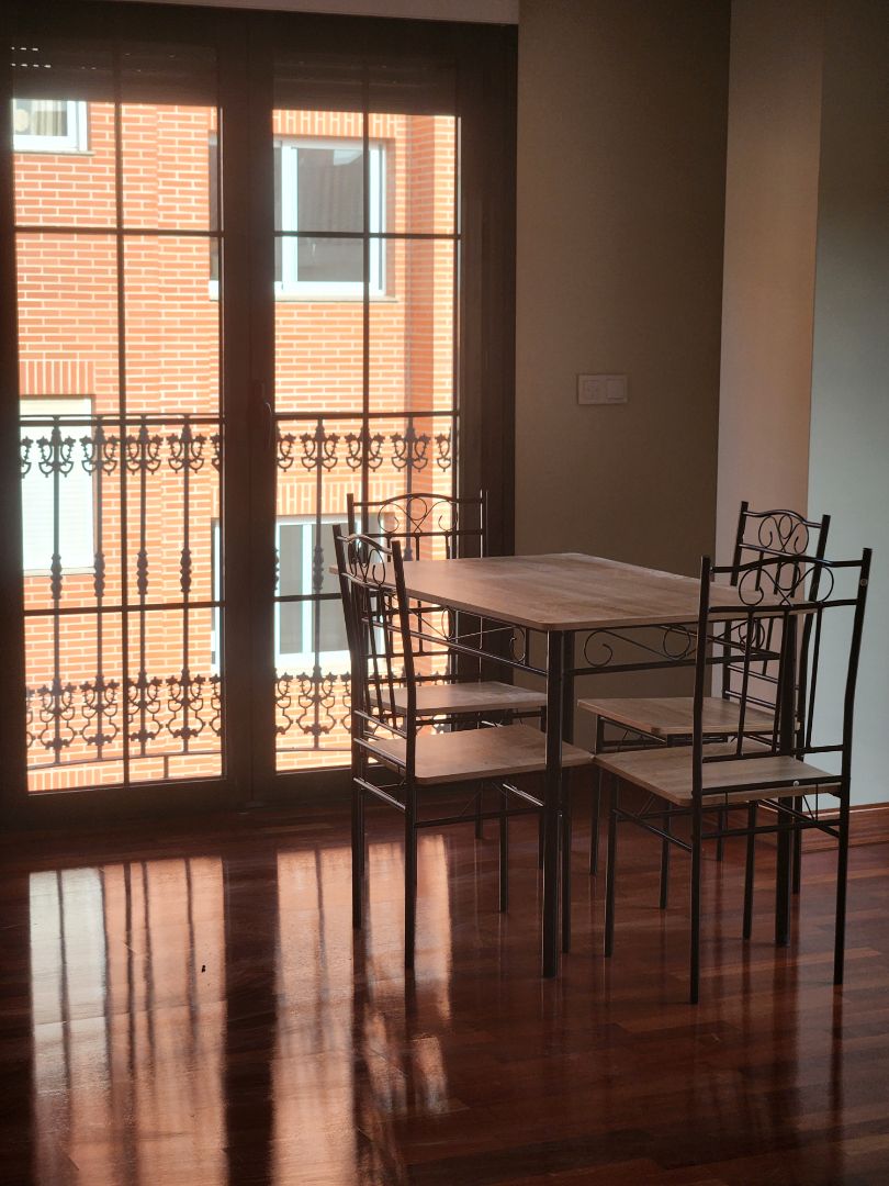 Dining room of Flat to rent in Fuente Álamo de Murcia  with Parquet flooring, Terrace and Furnished