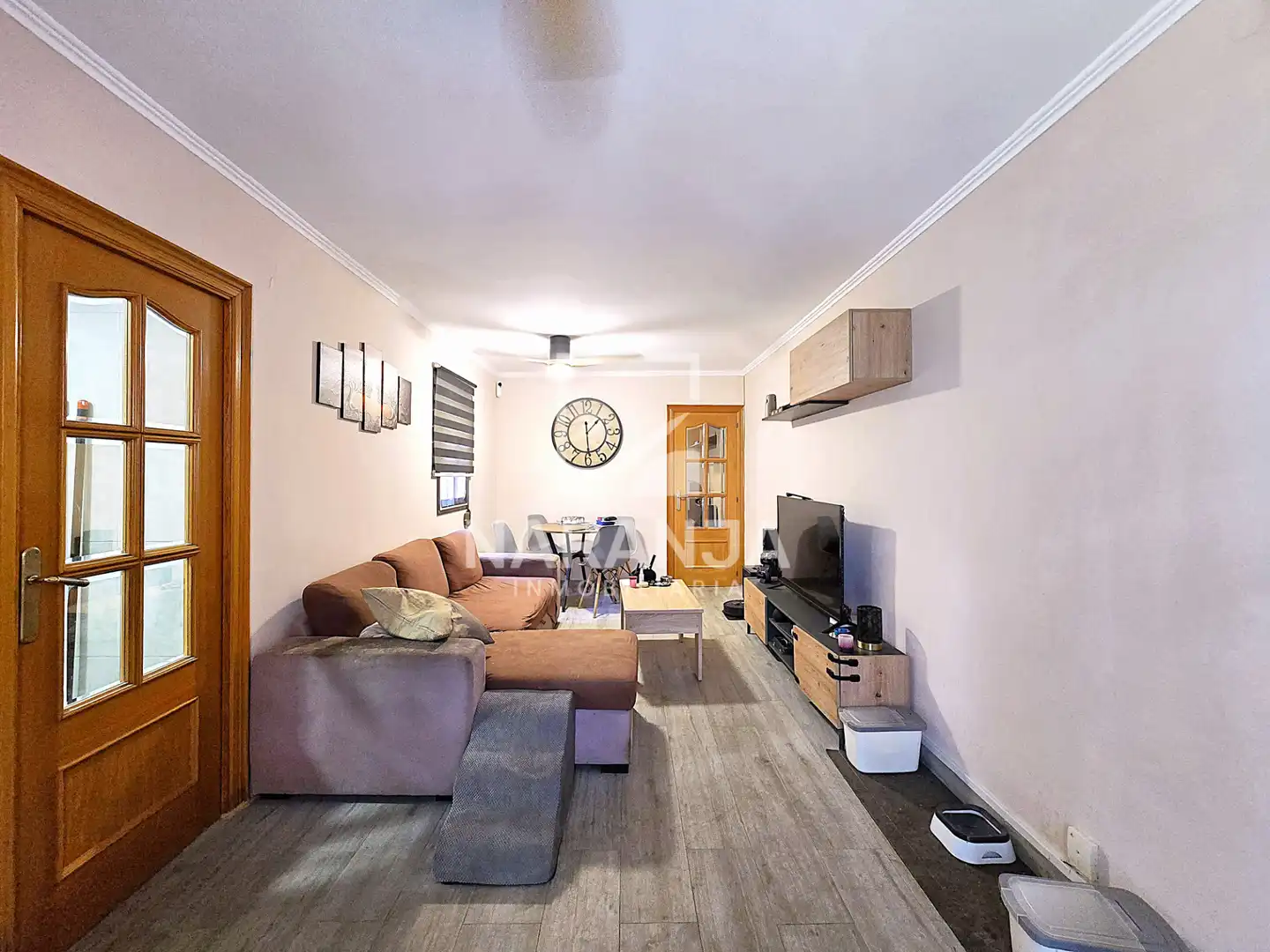 Sala de estar de Ático en venta en Santa Coloma de Gramenet con Aire acondicionado, Parquet y Terraza