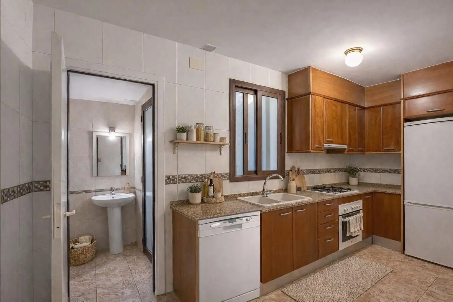 Kitchen of Duplexes for sale in Vilanova i la Geltrú  with Air Conditioner, Heating and Terrace