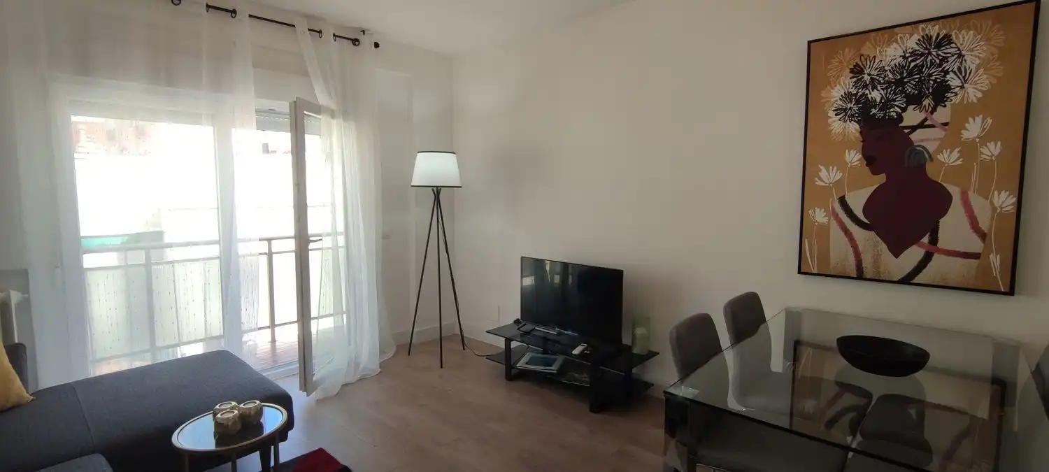 Sala de estar de Piso de alquiler en Madrid con Aire acondicionado, Calefacción y Terraza
