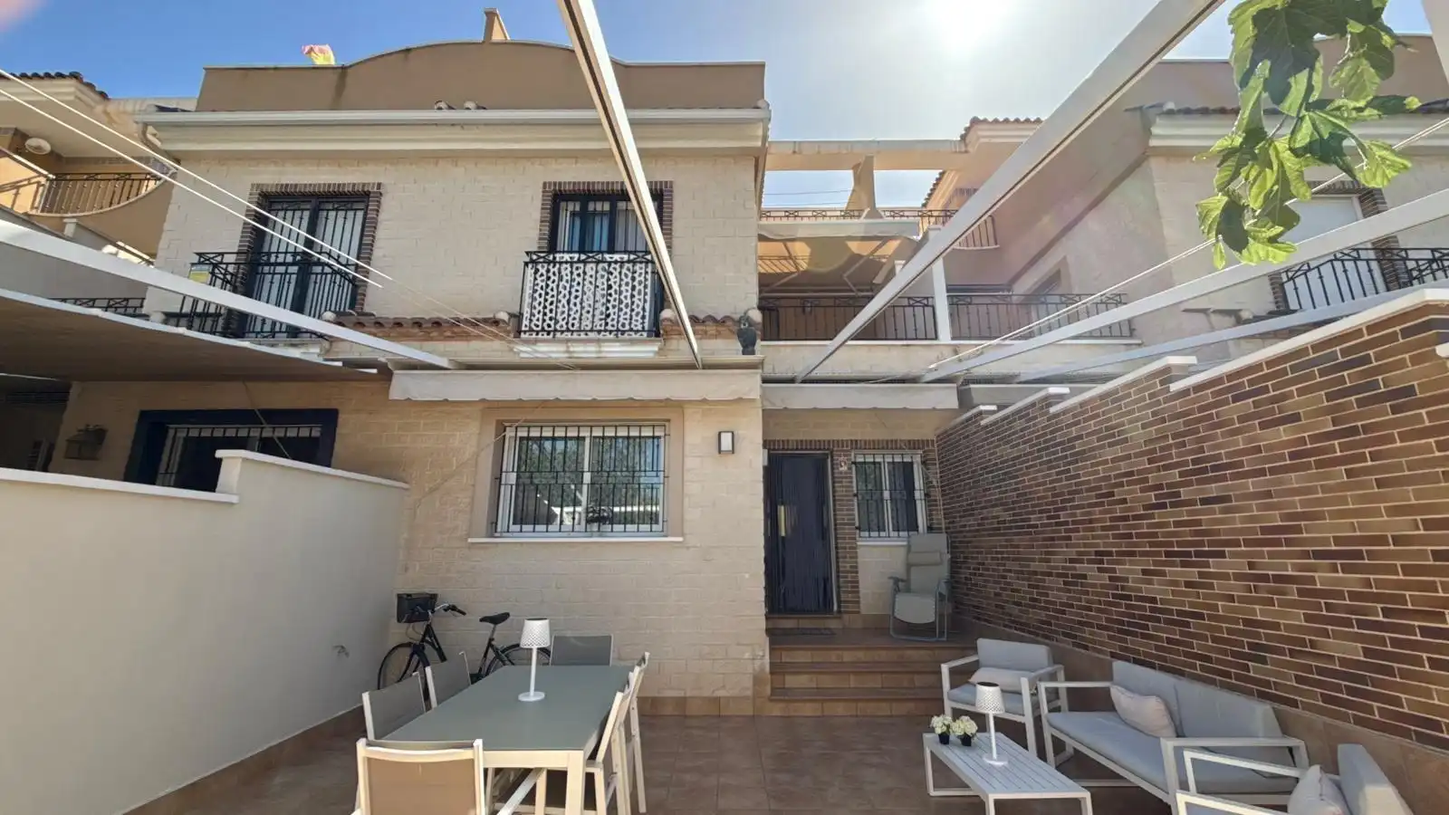 Terrace of Detached homes for sale in Pilar de la Horadada  with Air Conditioner, Terrace and Community pool