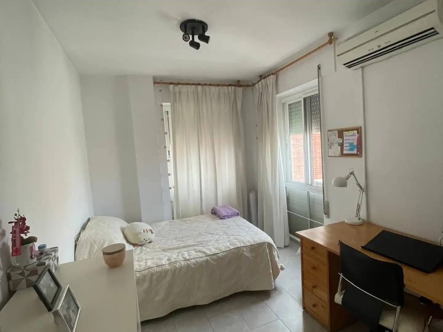 Bedroom of Flat for rent in Murcia  with Air Conditioner, Heating and Terrace