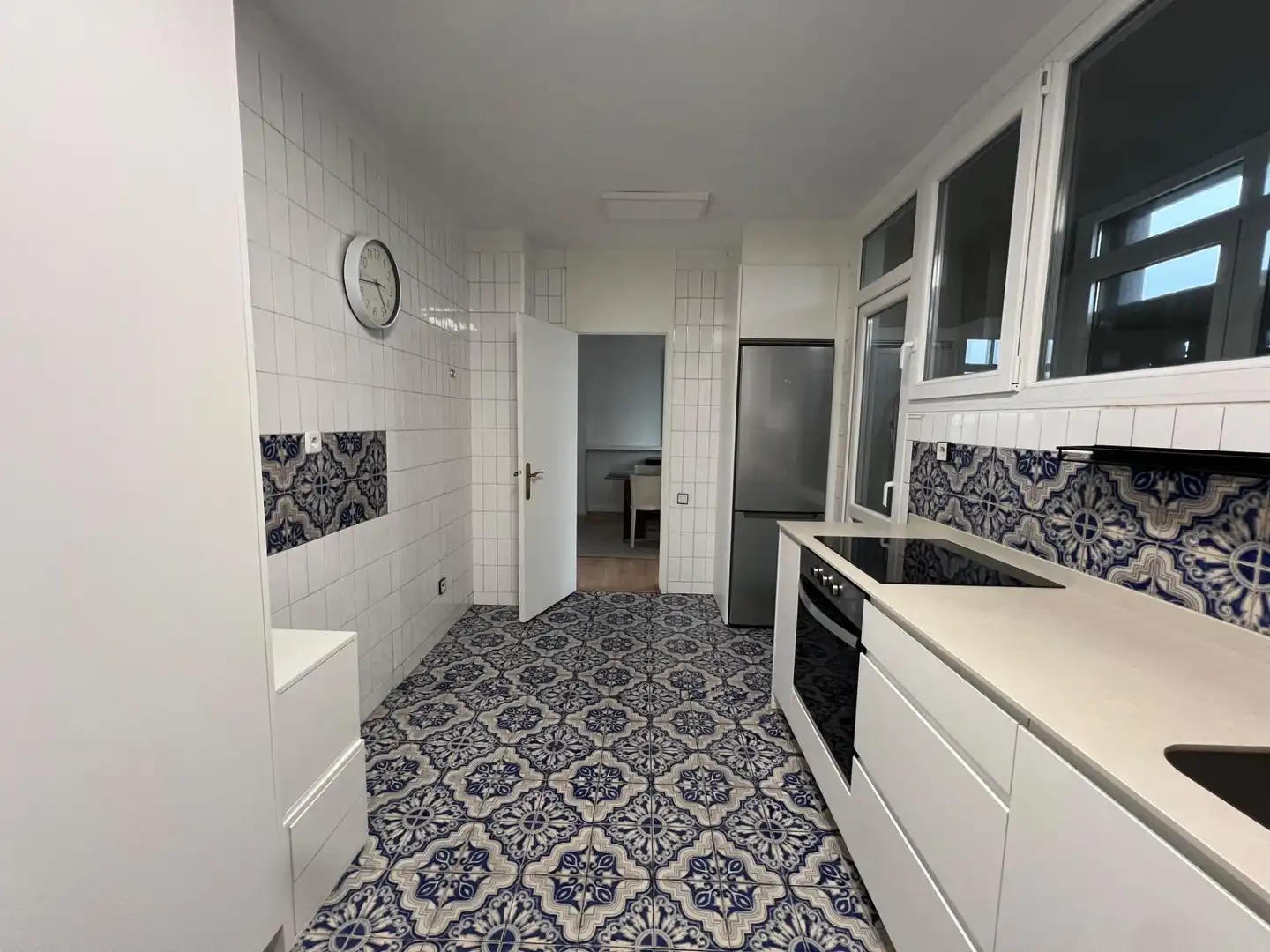 Kitchen of Flat for sale in  Pamplona / Iruña  with Heating, Furnished and Balcony