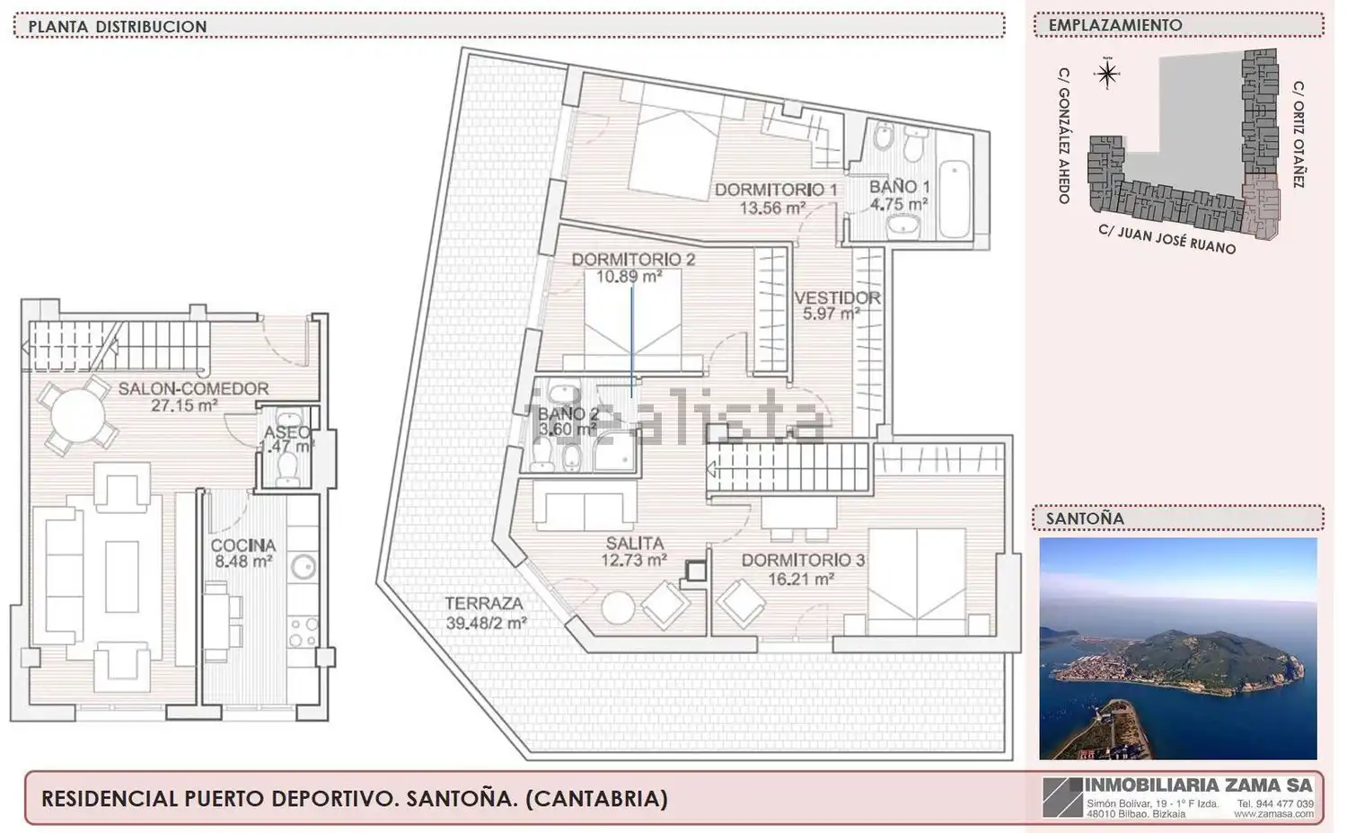Dúplex en venta en Santoña con Calefacción y Terraza