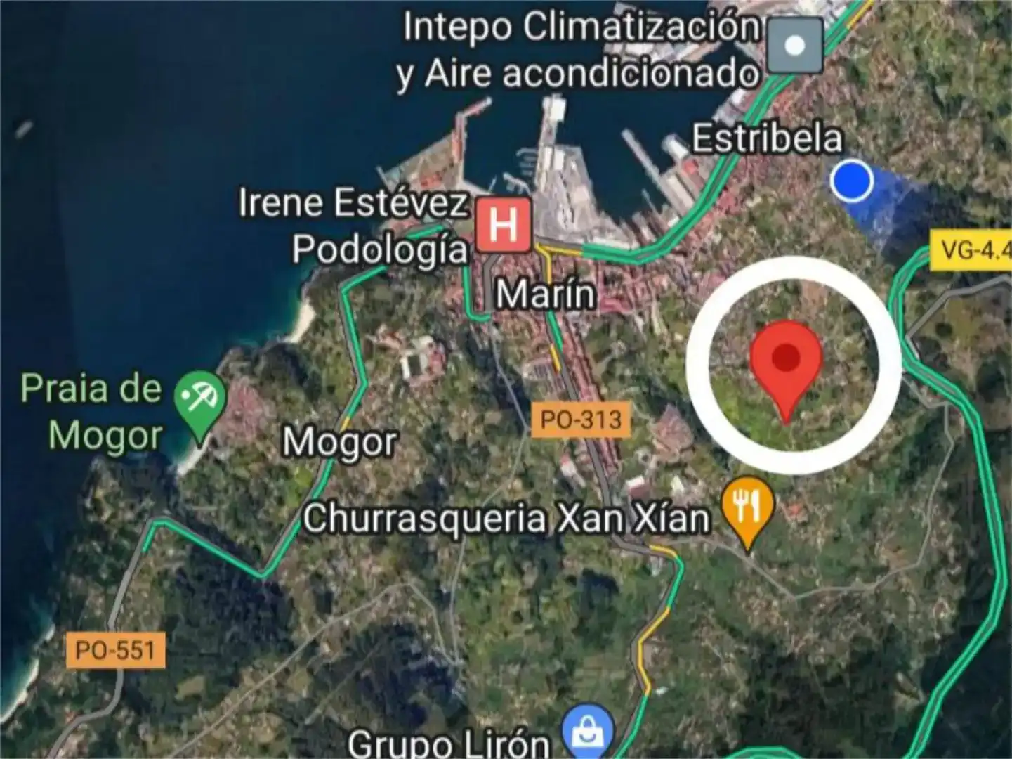 Vista exterior de Pis en venda en Marín amb Jardí privat