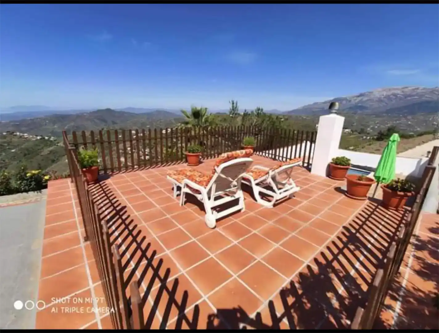 Terraza de Finca rústica de alquiler en Cómpeta, Málaga