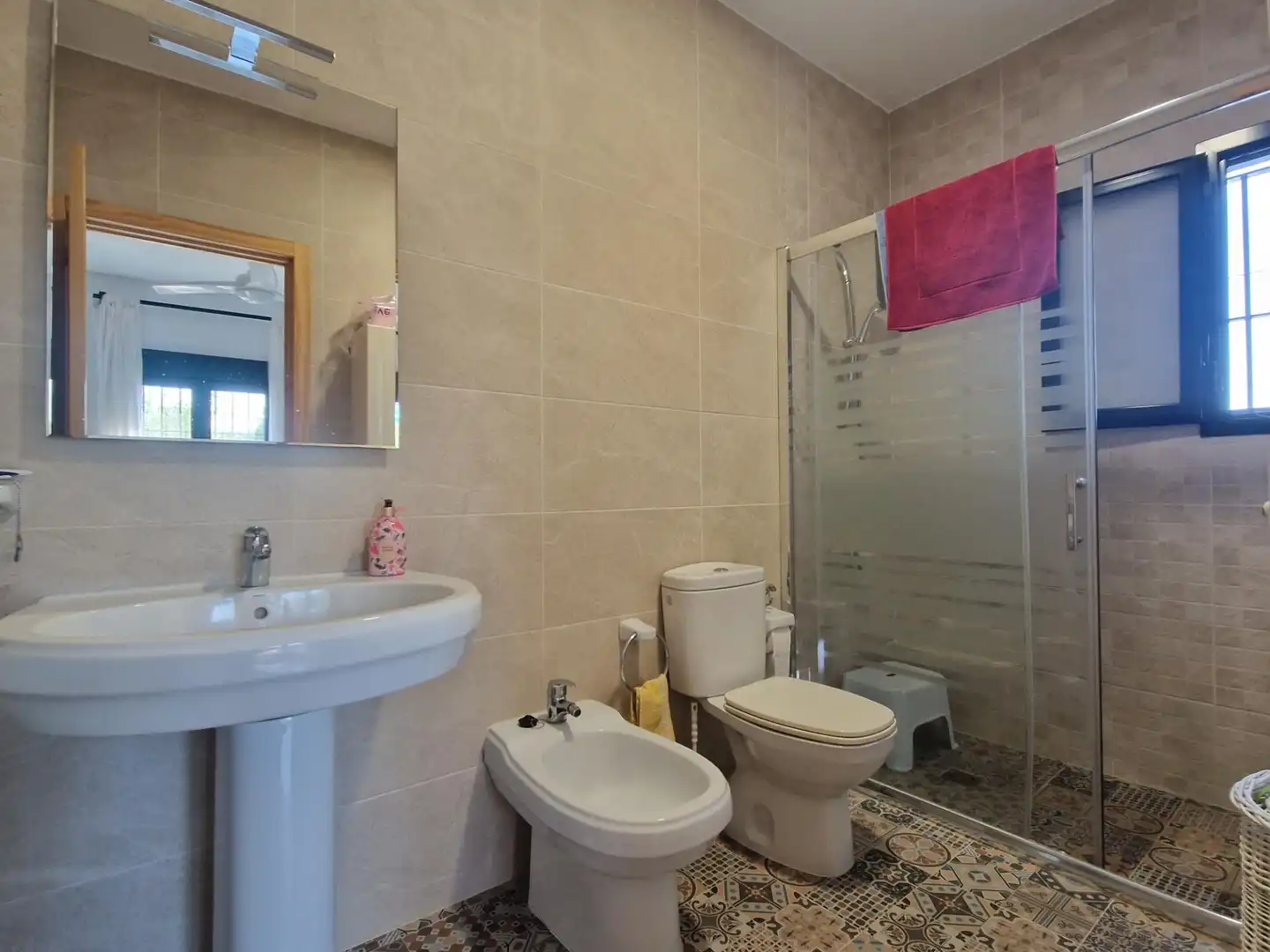 Baño de Finca rústica en venta en Jerez de la Frontera con Aire acondicionado, Calefacción y Piscina
